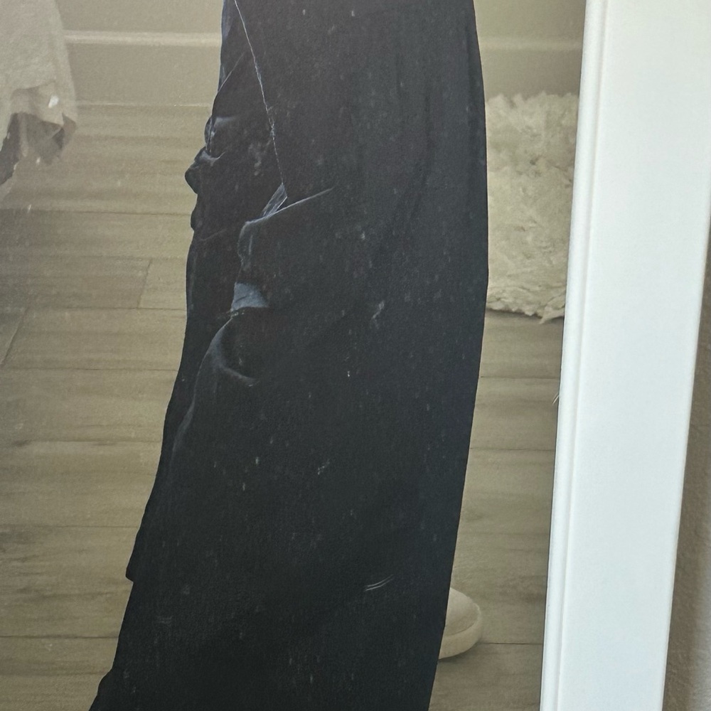 XCVI Navy Blue gathered and flared Pants - Picture 6 of 12